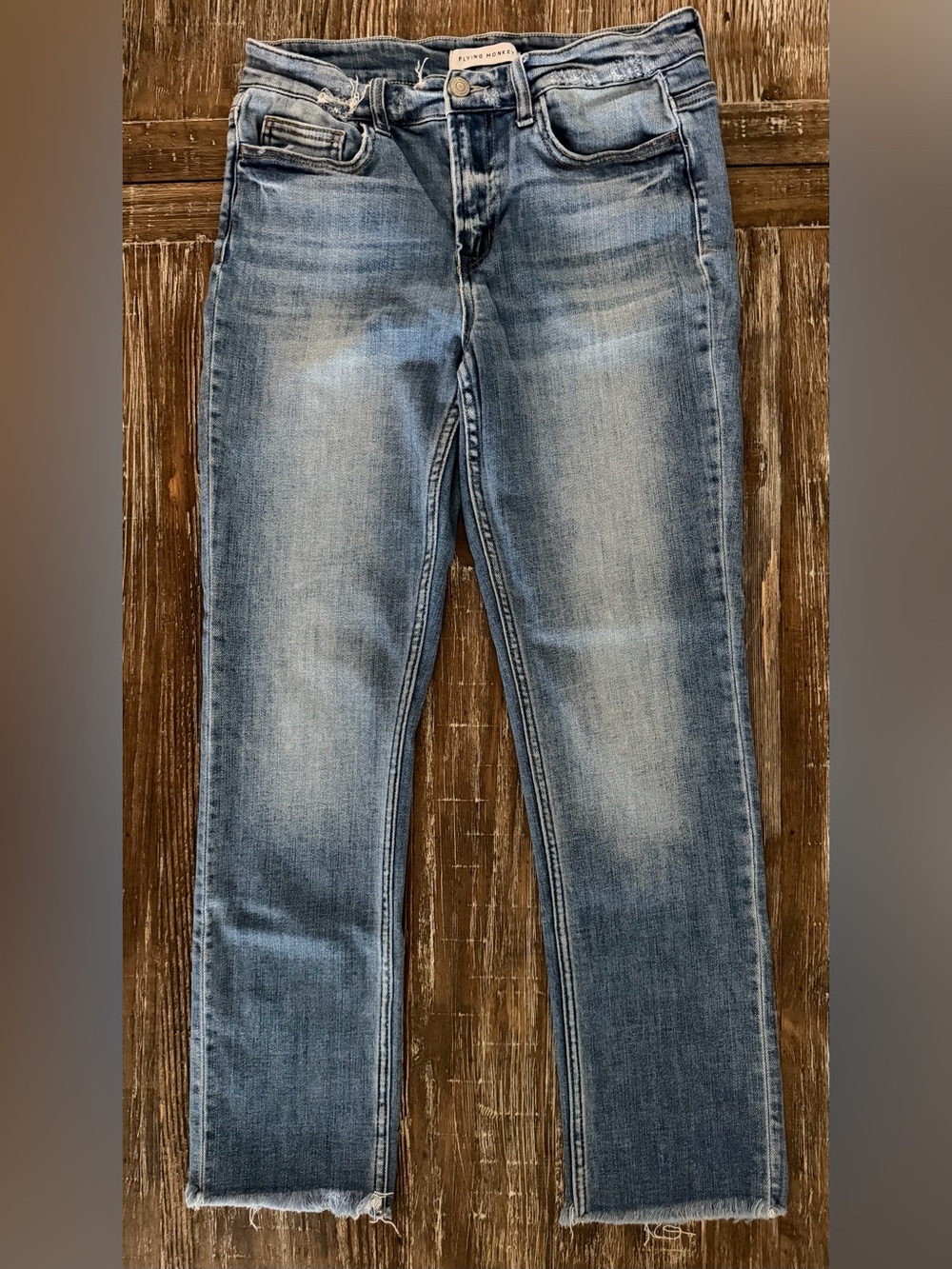 Flying Monkey Light Blue Cropped Ankle Jeans